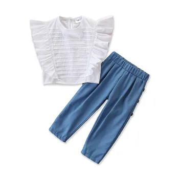 

Baby girl clothes girls casual suit cute t-shirt+ jeans kids clothes 2 piece sets girls outfits CHD20095