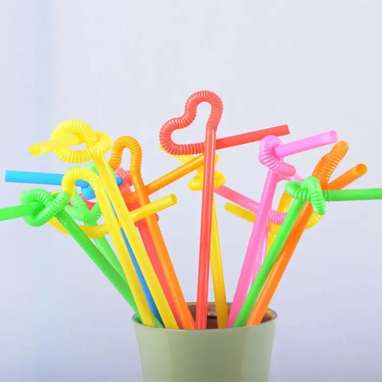 

Color Straw Household Disposable Food Grade Plastic Straw 50 of Transparent Packaging Milk Tea Drink Soybean Milk