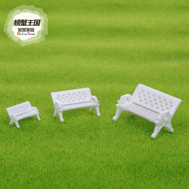  Crab Kingdom Architecture Model Indoor Sand Table Model House DIY Materials White Park Chair