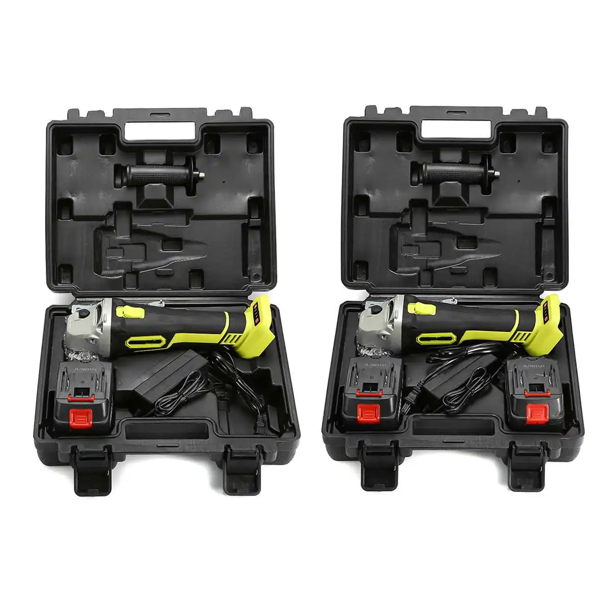98VF 220/240V 1200W Аккумуляторный бесщеточный угловая шлифовальная машина с 10000 мА/ч, Батарея шлифовальный станок для резки Электрический угол шлифовальный инструмент