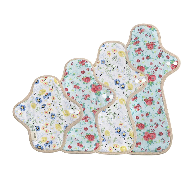 Многоразовые гигиенические прокладки ткань из бамбукового древесного угля