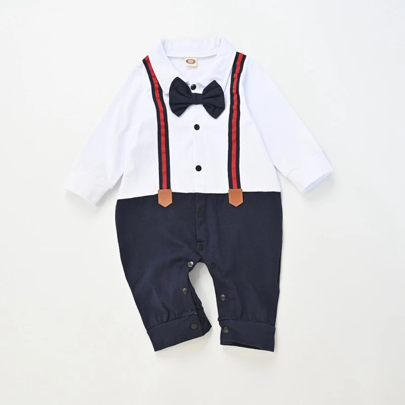 Autumn Infant Romper Baby Boys Rompers Long Sleeve Gentle Design Baby Jumpsuit
