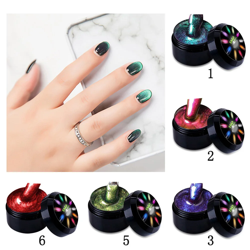 9D Cat Eye UV Nail Gel Polish Shining Galaxy Star For Women 8ml Manicure Art | Красота и здоровье