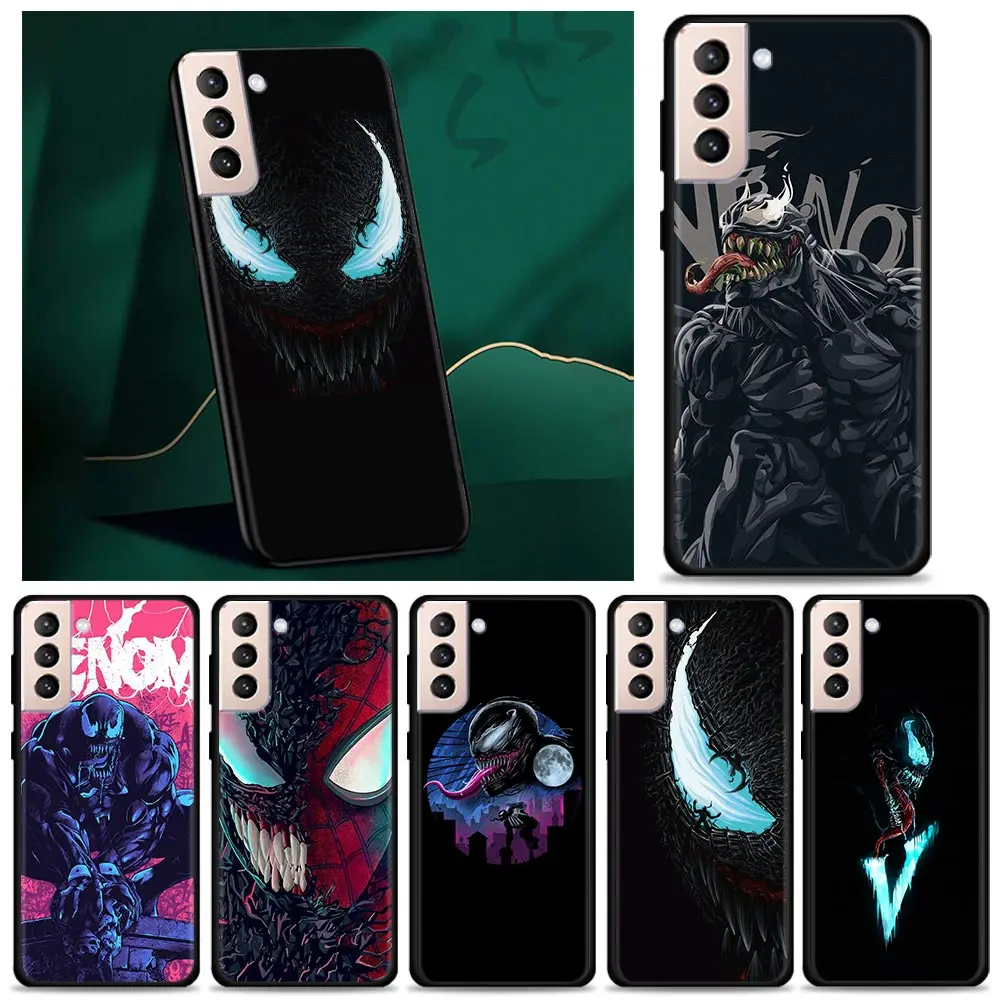 Чехол для телефона Samsung Galaxy S20 S21 FE Ultra 5G S10 Lite S8 S9 Plus S10e S7 Edge силиконовый чехол Venom Marvel