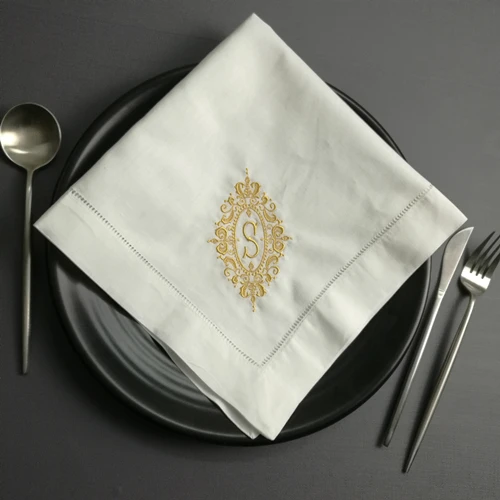 set-of-12-monogrammed-dinner-napkins-20-20-inch-white-linen-hemstitch-table-napkins-ladder-embroidered-initial-s-tea-napkins