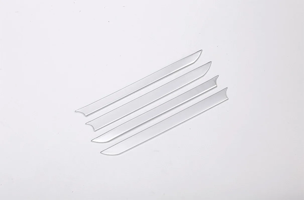 

4 Pcs ABS Matte Silver Door Speaker Decoration Strips Trim For Land Rover Range Rover VELAR 2017 2018 Car Accessories