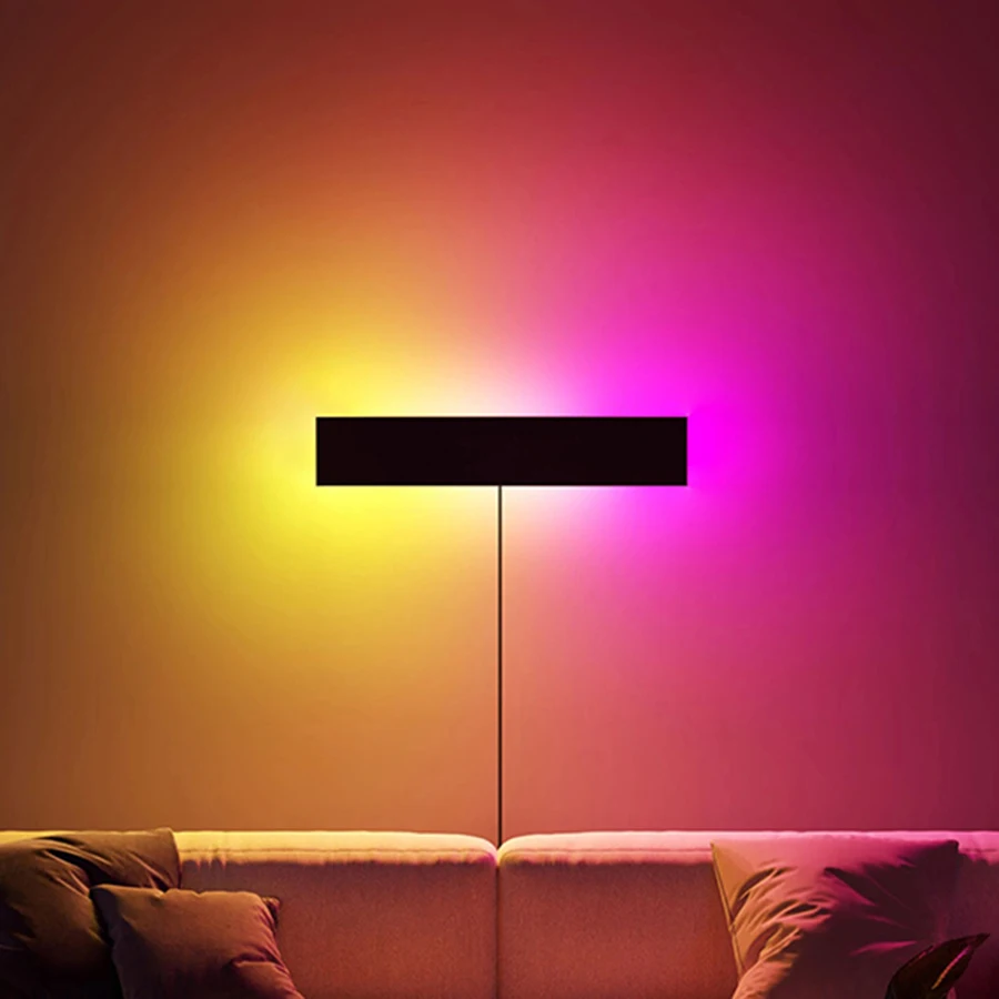 Современная Настенная светодиодная RGB лампа цветной светильник для спальни