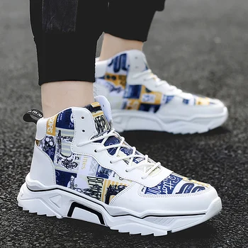 

Men's casual sports shoes popular men's shoes fashion shoes trend shoes non-slip wear-resistant high-quality high-top shoes