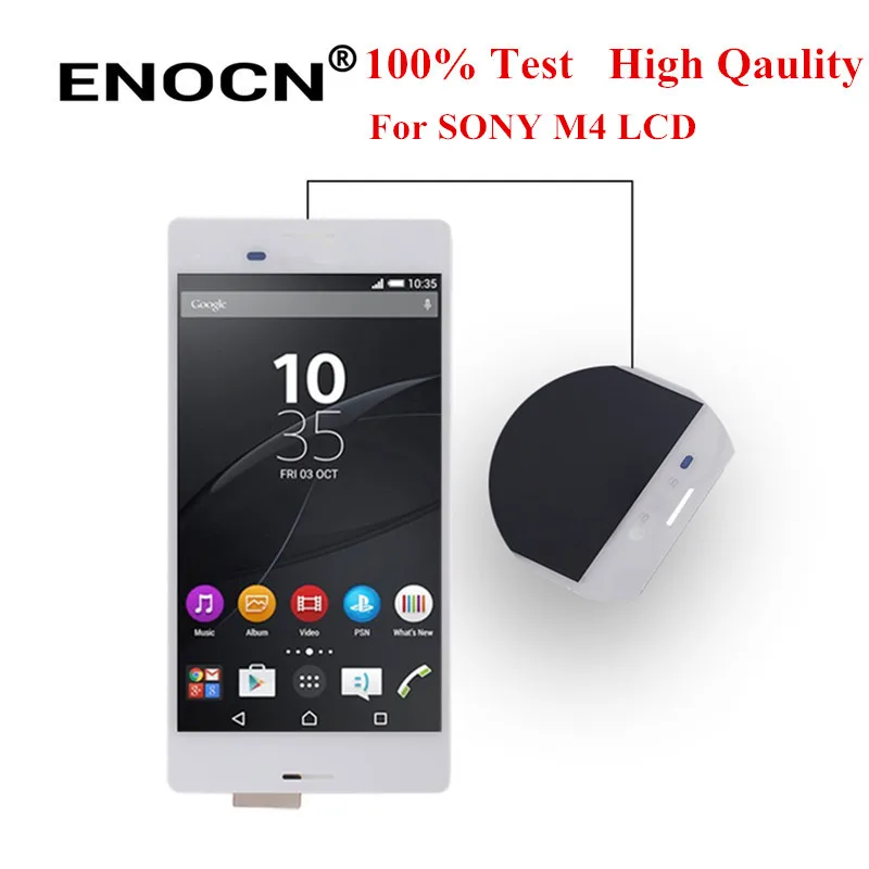 Дисплей ENOCN с одной SIM-картой для SONY Xperia M4 Aqua сенсорный экран рамкой дисплей E2303 E2333