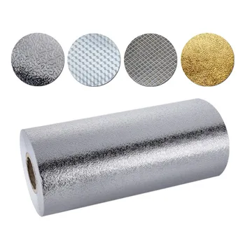 

PVC Self-adhesive Aluminum Foil Paper Oil-proof Cabinet Hearth Waterproof High Temperature Wardrobe Drawer Pad Paper Stickers