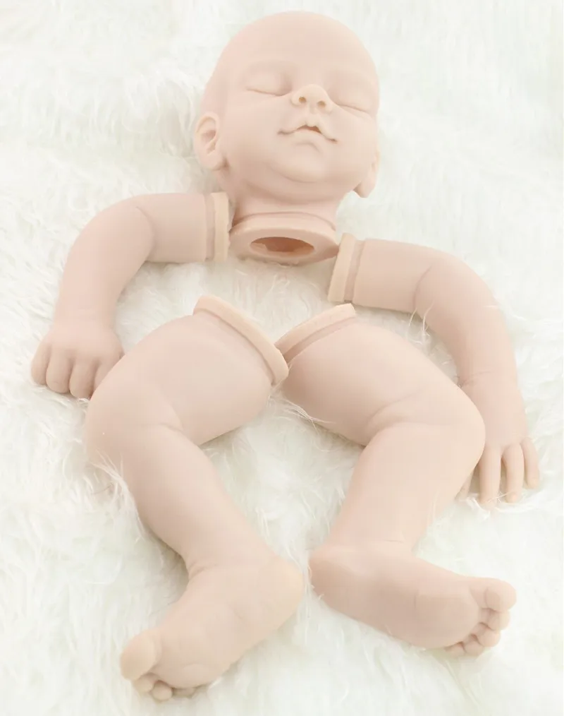 NPK 20 дюймов Неокрашенная пустая кукла Набор DIY пустой набор мягкий винил reborn Спящая Детская кукла комплект - Цвет: DIY blank doll kit