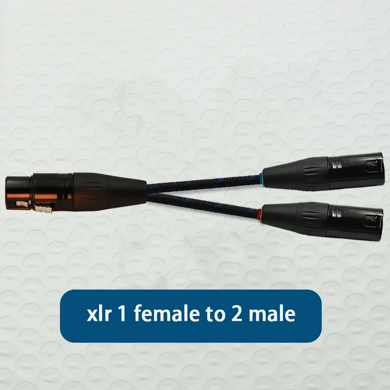 Разветвитель Hi-Fi XLR адаптер 1-2 двойной кабель для усилителя динамика микрофона
