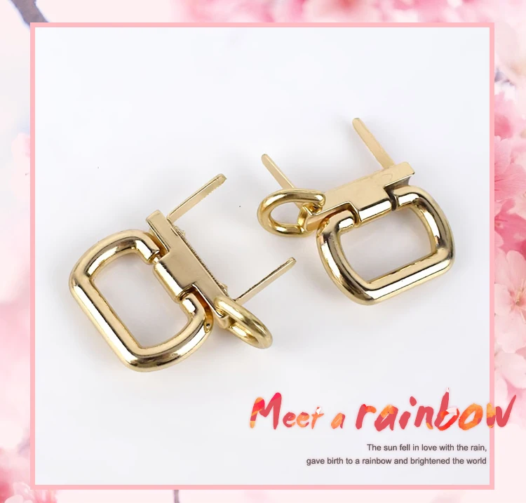 Meetee 4/10 шт. металлические сумки из натуральной кожи на застежке с пряжкой с круглым кольцевые ручки цепь ремней пряжки-Крючки аппаратные средства "сделай сам" сумка вешалка Разъем аксессуары