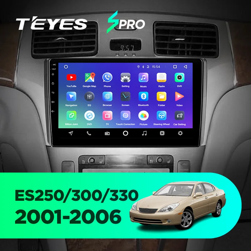 TEYES SPRO Штатная магнитола для Лексус РХ 250 300 330 2 Lexus ES250 ES300 ES330 2001-2006 Android 8.1, до 8-ЯДЕР, до 4+ 64ГБ 32EQ+ DSP 2DIN автомагнитола 2 DIN DVD GPS мультимедиа автомобиля головное устройство