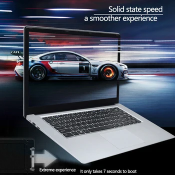 

15.6 Inch 8GB RAM 128GB SSD Notebook J3455 Quad Core Laptops FHD 1080P Display Windows 10 Ultrabook EU Plug