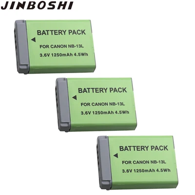 5 шт. NB-13L NB13L Цифровая камера Литий-ионная батарея NB 13L для Canon G7X G9X G5X G7X Mark II G9X Mark II SX620 HS SX720 HS камера - Цвет: 3X Battery