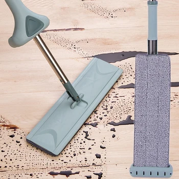 

Multifunction Automatic Dehydration Mop Free Hand Washing Flat The Floor Bathroom Accessories