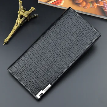 

Vintage Men Wallet Long Purse Men Leather Wallets Clutch Coin Purses Credit Card Holder cartera hombre MWS307