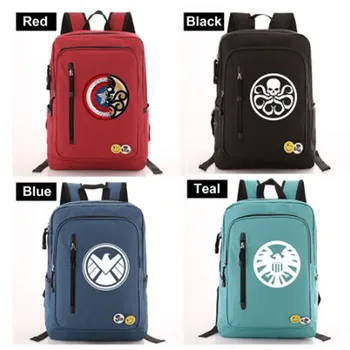 

Agent of Shield Backpack Bag Zipper Pocket Bag Men Women BookBag Student School Travel Laptop Bag Mochila Badge