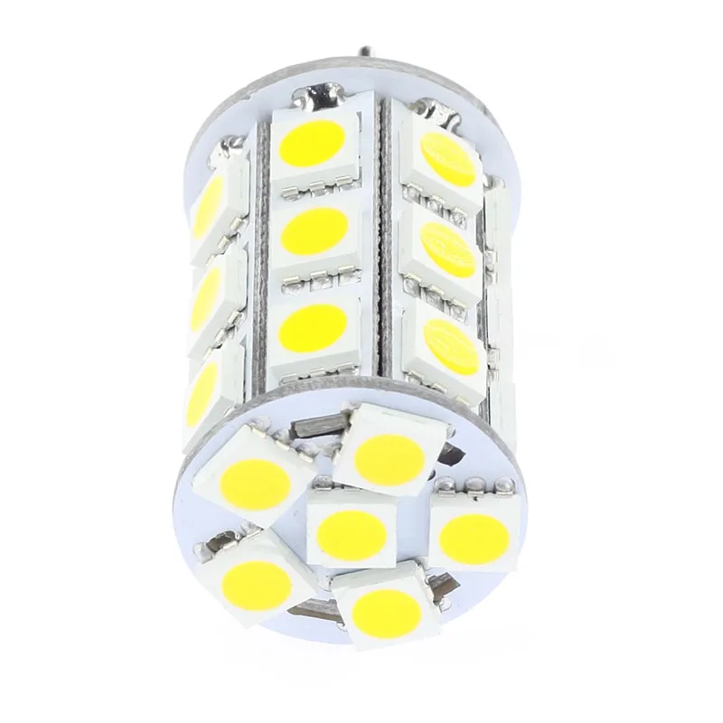 Бесплатная доставка! 5 шт./лот Светодиодная лампа G6.35 Лампа 12VAC/12VDC/24VDC 27LED 5050SMD 4 Вт 540