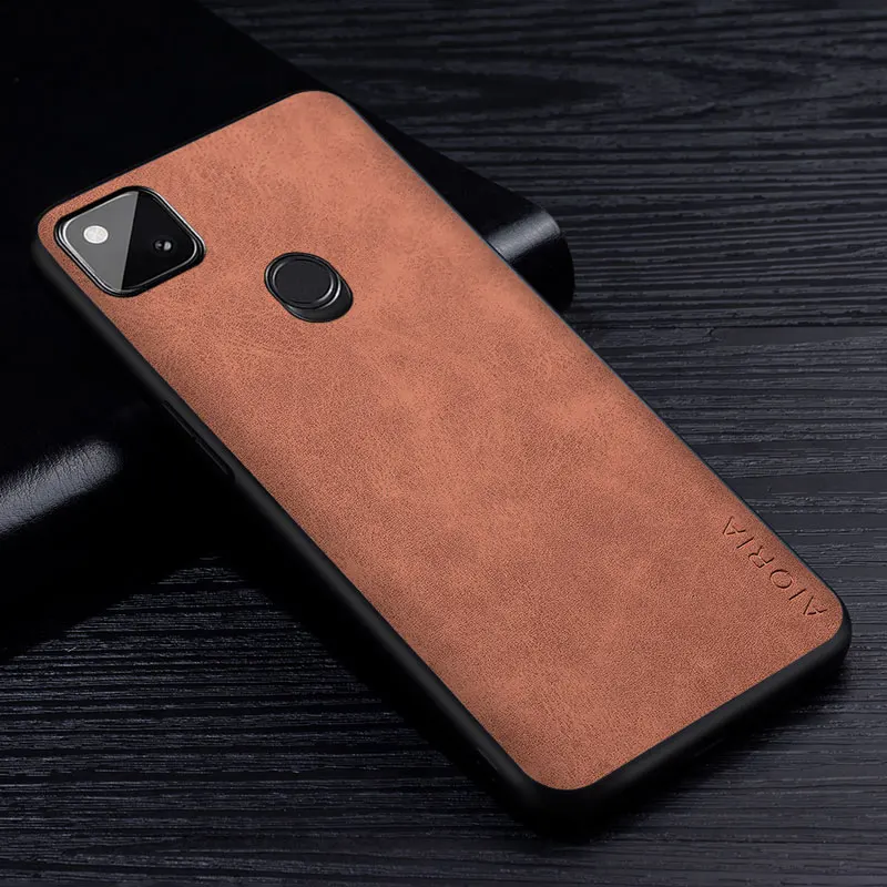 프리미엄 PU 가죽 휴대폰 케이스, Google Pixel 6 5 5A 4A 4 XL Pro 5G, 스크래치 방지, 단색 커버, Google Pixel 6A 케이스