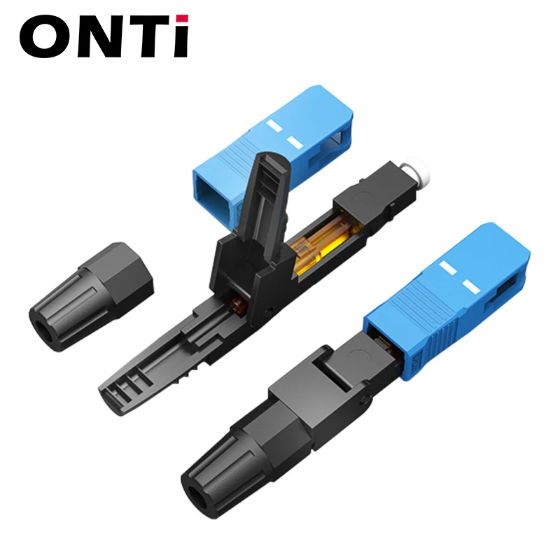 ONTi 400 шт. встроенный SC UPC волоконно оптический Быстрый коннектор FTTH одномодовый