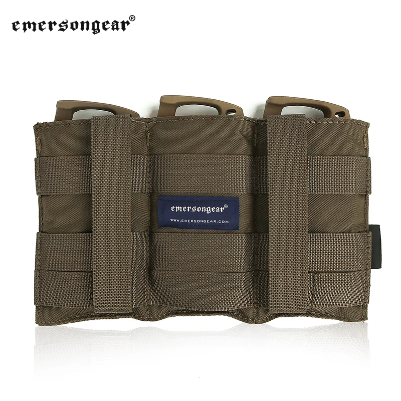 Сумка emersongear M4 Mag 556 тройная Сумочка для магазина быстрая MOLLE армейская Военная