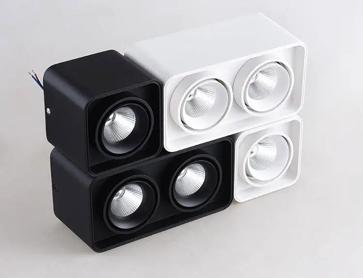 Billige Platz Dimmbare LED Montiert Hinunter licht FÜHRTE Decken Lampen 10w 15W 20w 30W AC90 260V Licht Richtung einstellbar Indoor Beleuchtung