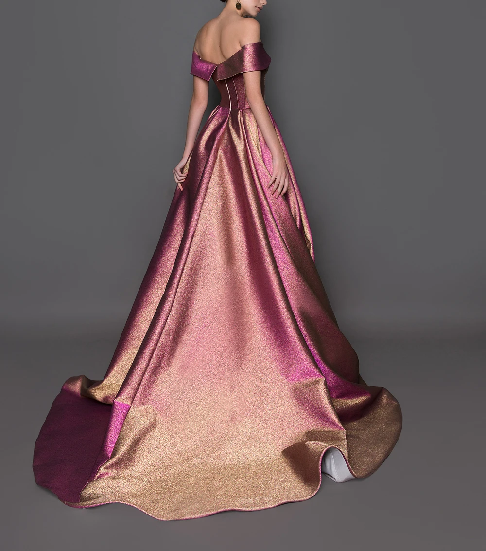 Vestidos De Gala, платья для выпускного вечера, длинные,, атласные, с открытыми плечами, вечерние платья, Robe De Soiree, с Боковым Разрезом, Vestido Formatura