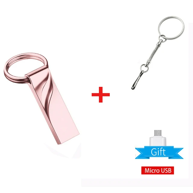 High Speed Pen Drive 64GB Pendrive 128GB Flash USB Stick 32GB cle usb memory 16GB USB Flash Drive 8GB 4GB For Micro Type-c phone Micro USB adapter