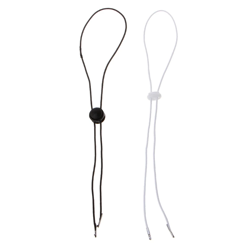 

10PCS Flexible Removable Elastic Hat Chin Cord Straps Adjustable Cord Fasteners