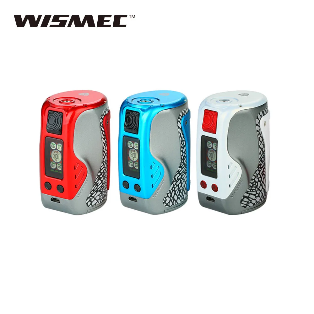 Оригинальный WISMEC рел Тинкер 300 Вт TC мод с VW/TC рабочий 0 96 дюймовый TFT дисплей No18650