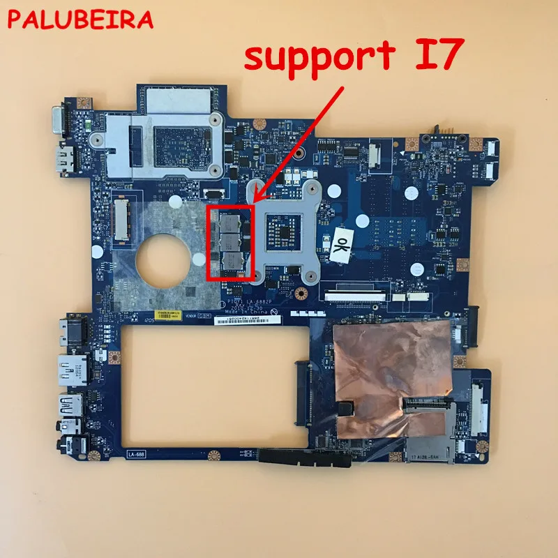 PALUBEIRA материнская плата для ноутбука lenovo Y570 HM65 основная плата PIQY1 LA-6882P подходит для процессора i7 все функции полностью протестированы