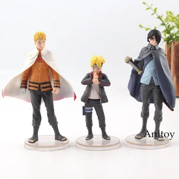 

BORUTO NARUTO NEXT GENERATIONS Uchiha Sasuke Boruto Uzumaki Naruto Figure Action PVC Collection Model Boys Toys 3pcs/set