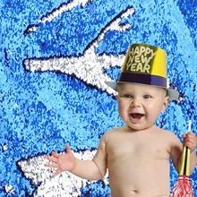 Реверсивный Русалка Блестки рыбьей чешуи ткань двусторонняя бисера ткань для платья/бикини/наволочка/ремесла, прямое платье на пуговицах