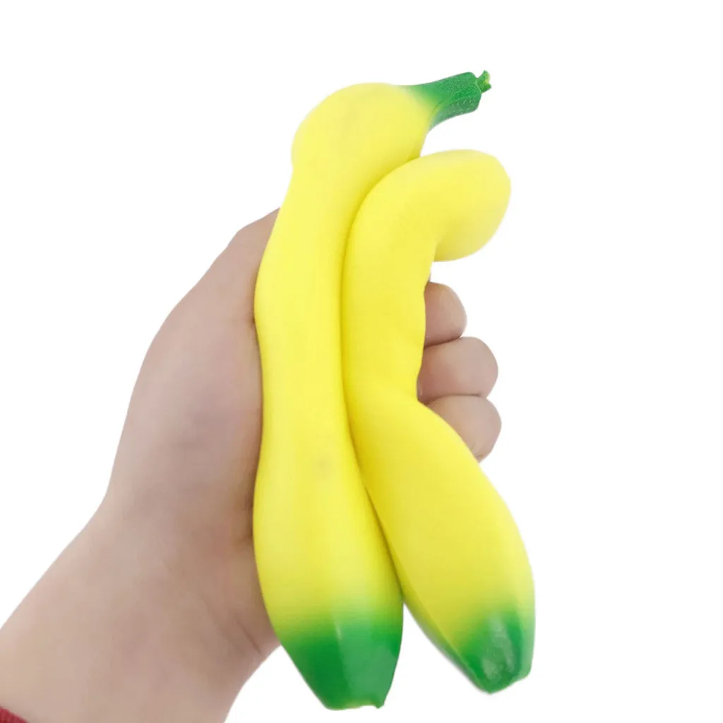 Slow Rebound Simulation Fruit Strawberry Banana Decompression Toy  Stress Reliever Decor Toys photography props #B