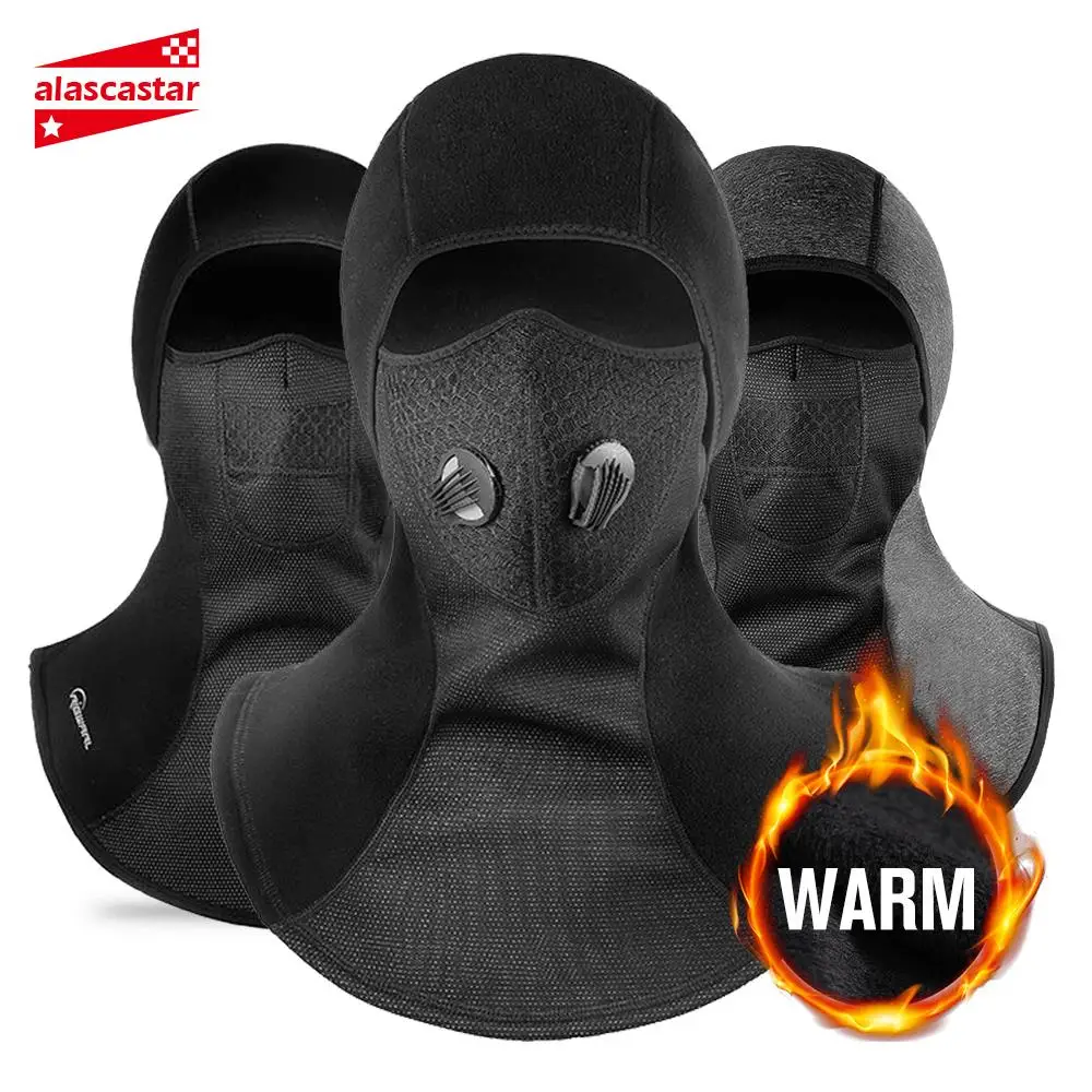 

New Balaclava Winter Face Mask Motorcycle Face Shield Ski Waterproof Thermal Fleece Skull Face Mask Moto With Breathable Vents