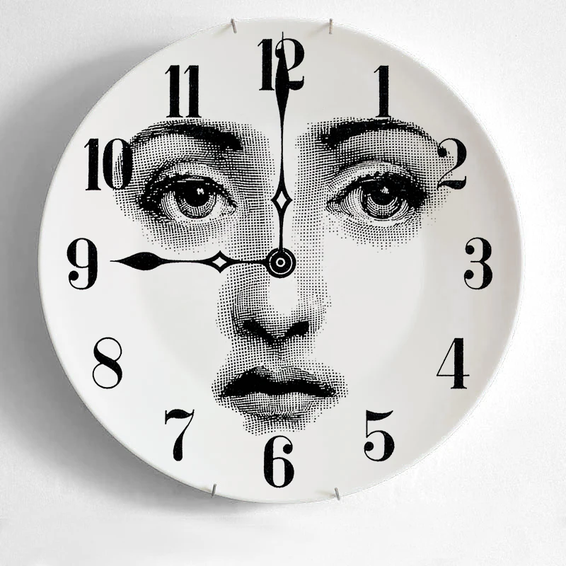 Топ Моды Milan rosenthal Piero fornasetti тарелки цвет черный и белый иллюстрации подвесные блюда образец комнаты дома отель украшения - Цвет: 20