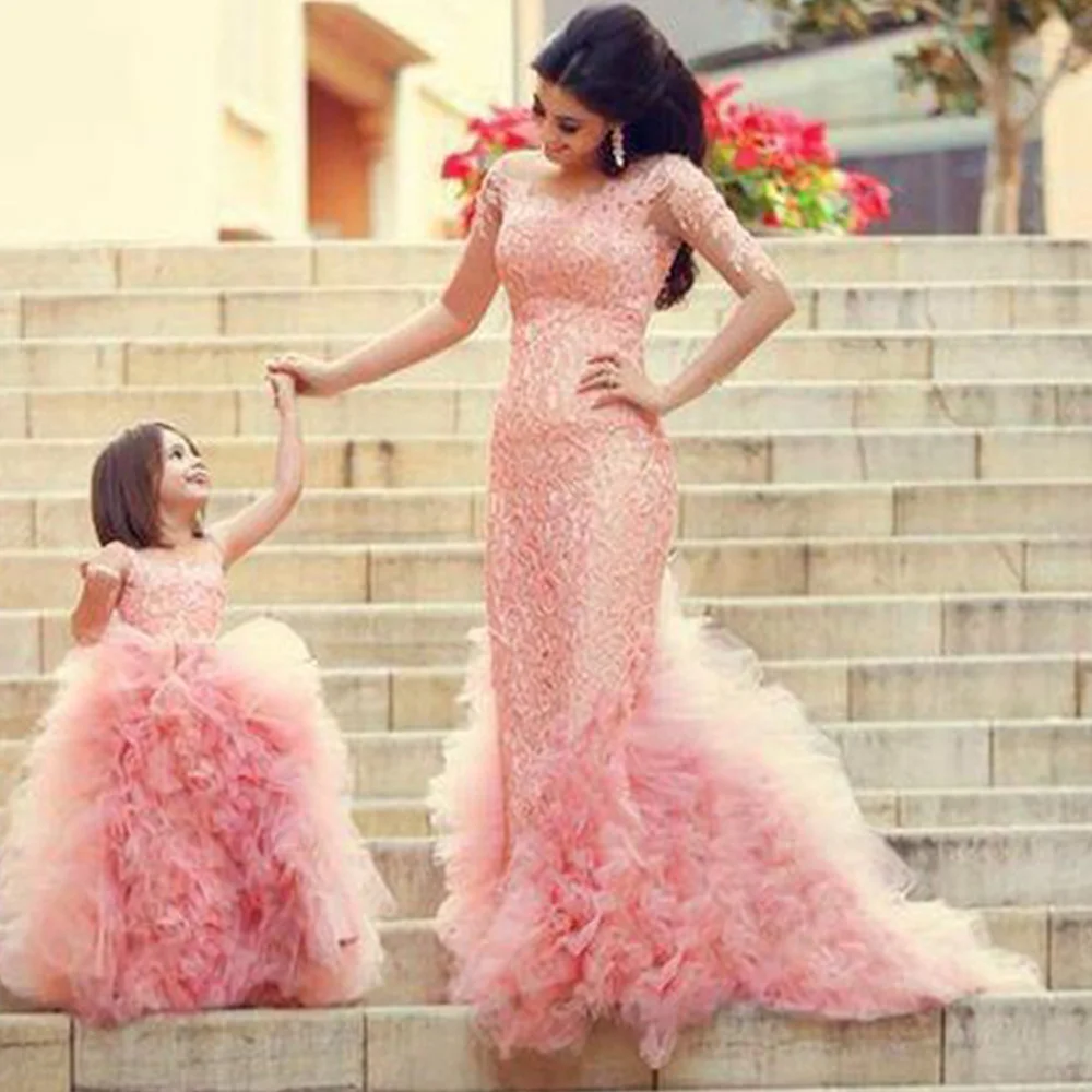 Kant Roze Trouwjurk Lange Mouwen Mermaid Bruid Jurken Vestidos de Noiva Sereia Ruches 2019 Bruidsjurken Moeder Trouwjurk Kant Roze Trouwjurk Lange Mouwen Mermaid Bruid Jurken Vestidos de Noiva Sereia Ruches 2019 Bruidsjurken Moeder Trouwjurk