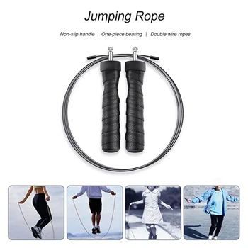 

Jump Skipping Ropes Cable Steel Double Wire Heavy Metal Block Skipping Exercise Sports for Health Skipping Jump Rope