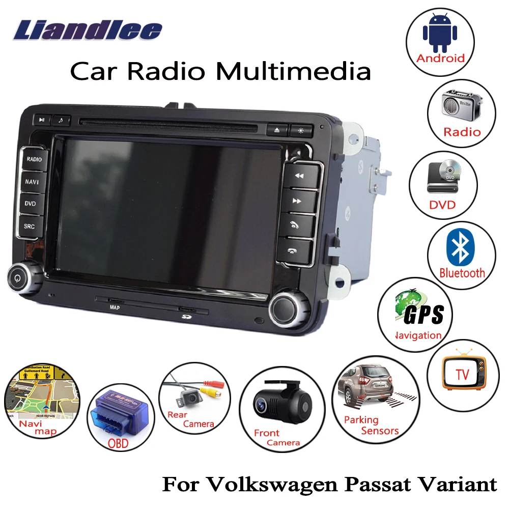 Мультимедийное радио на Android для Volkswagen VW Passat B6 версия 2005 2006 2007 2008 2009 2010 DVD плеер с GPS