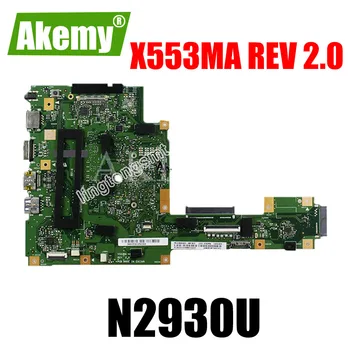 

New! with N2930 4 cores X553MA motherboard REV2.0 For Asus D553M F553M X503M laptop Motherboard X553MA mainboard morherborad