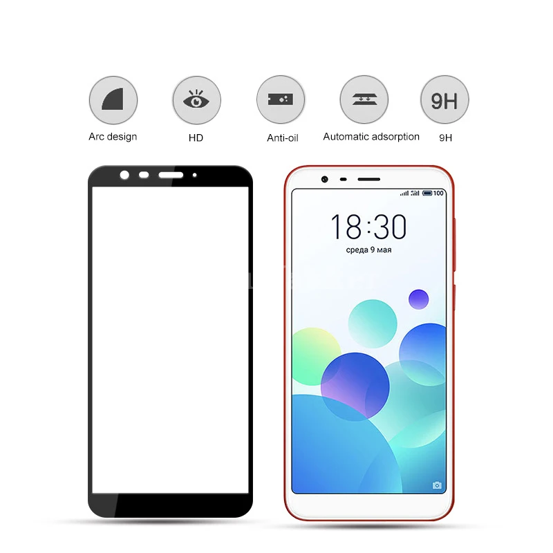 3D-Tempered-Glass-For-Meizu-M8C-Full-Cover-9H-Protective-film-Screen-Protector-For-Meizu-M8C