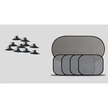 Автомобильная Солнцезащитная шторка, сетка, авто солнцезащитный козырек, занавес с присоской, Передняя Задняя боковая занавеска, автостайлинг, чехлы, зонт