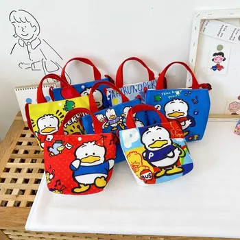 

2020 New Style Canvas GIRL'S Crossbody Bag Cute Cartoon Fashion Paragraph Change Snack Pack Foreign Trade