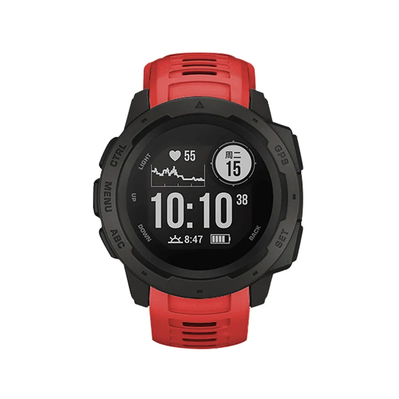 22 мм спортивные часы силиконовый ремешок для Garmin Instinct AIC88