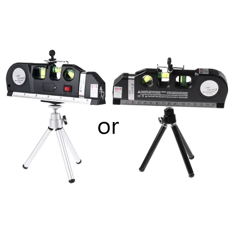 

Multipurpose Laser-Level Levelling with Tripod Bubble Level Ruler 2 Lines Lasers