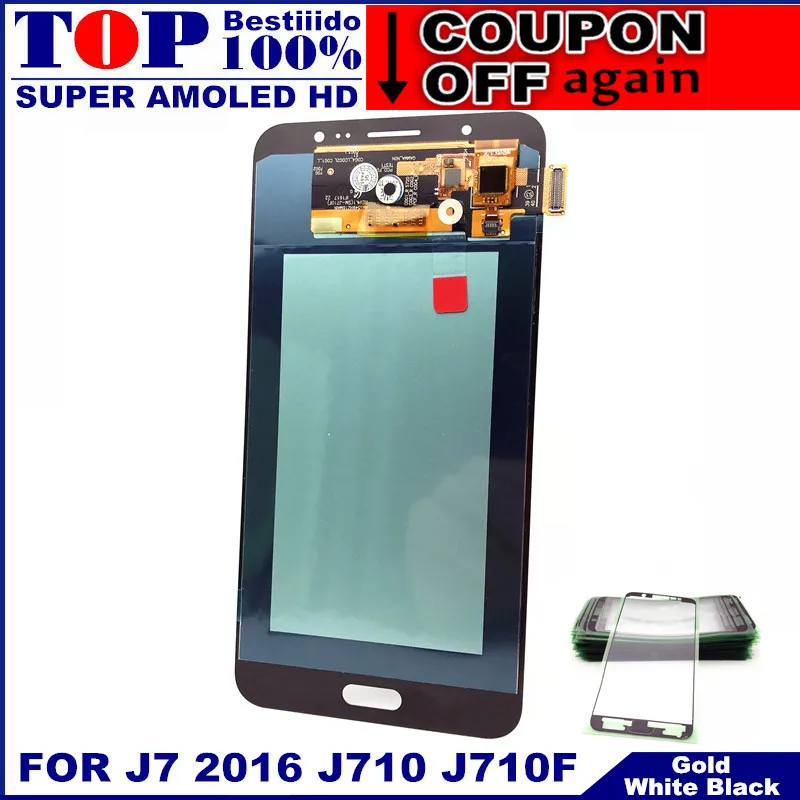 Замена сенсорного ЖК дисплея s для Samsung Galaxy J7 2016 j710 J710F J710M AMOLED дисплей сенсорный