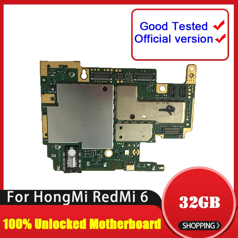 32GB/64GB для HongMi RedMi 6 материнская плата разобрать разблокированная материнскую