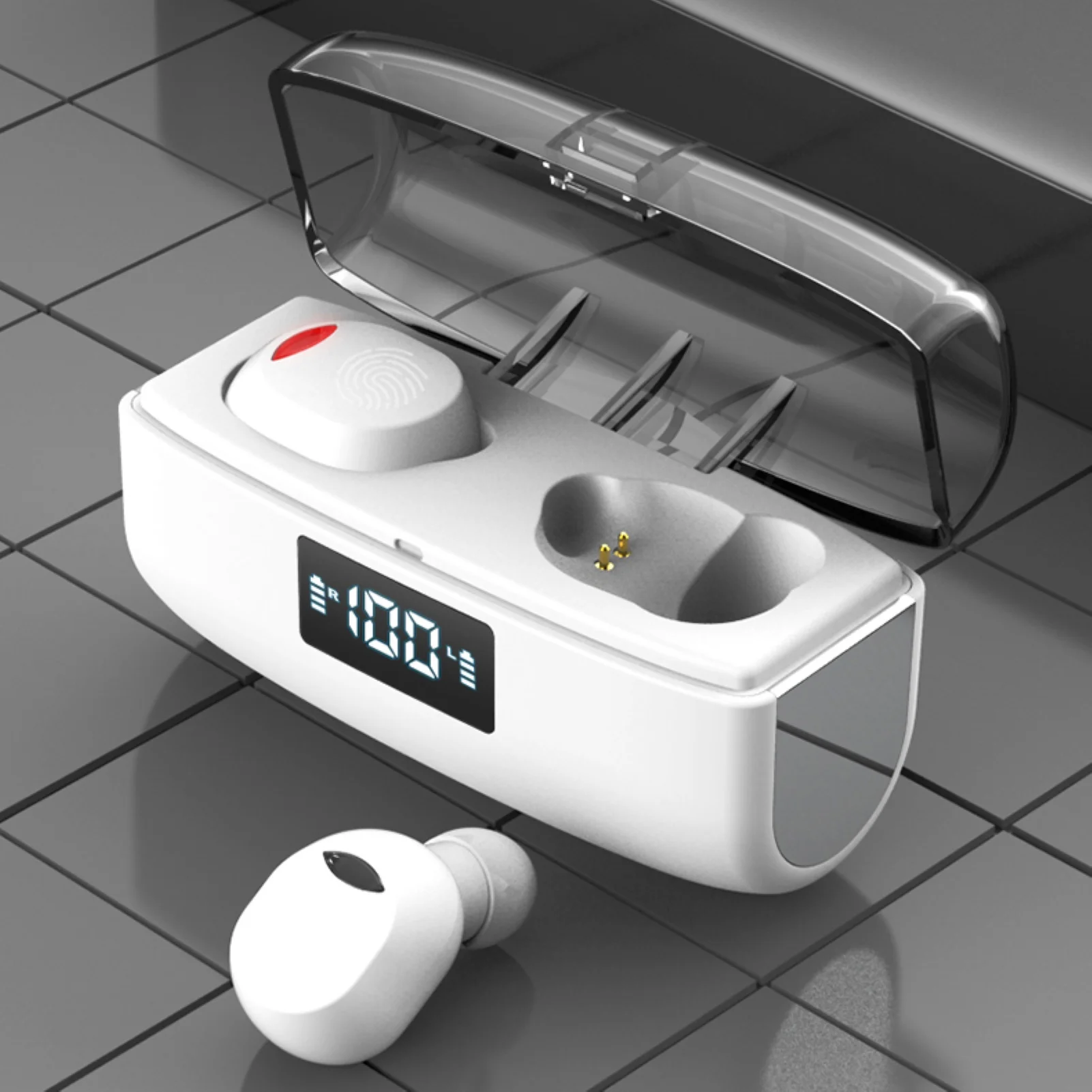 W12 Waterproof Noise Reducing Bluetooth V5 0 HiFi Wireless Headset Earphone